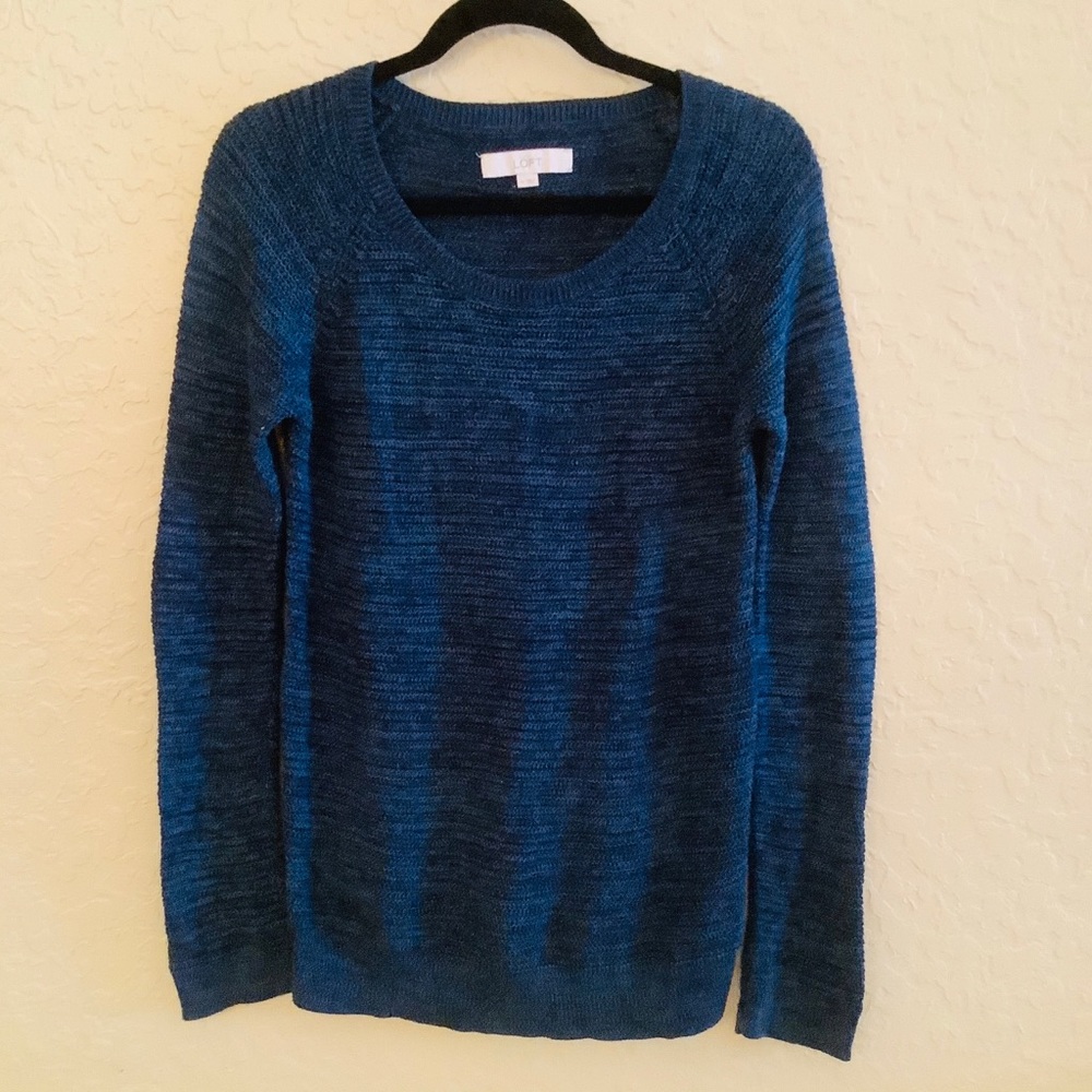 Loft long sleeve blue sweater size Medium